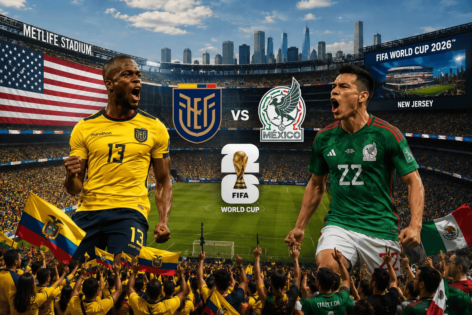 Paquete Mundial 2026 | Ecuador vs México en Ciudad de México